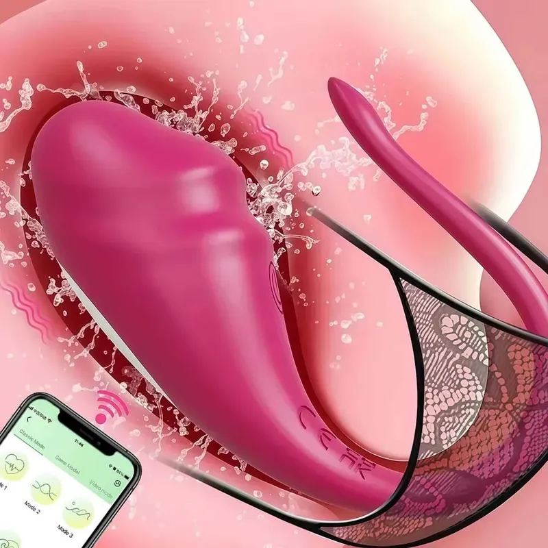 無線藍牙 G 點振動器女式假陽具 APP 遠端控制穿戴式陰蒂振動蛋女性內褲成人性玩具