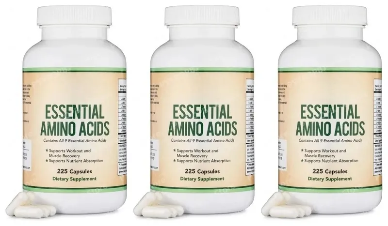Essential Amino Acids 225 Capsules – All 9 Essential Aminos for Muscle Support & Nutrient Absorption
