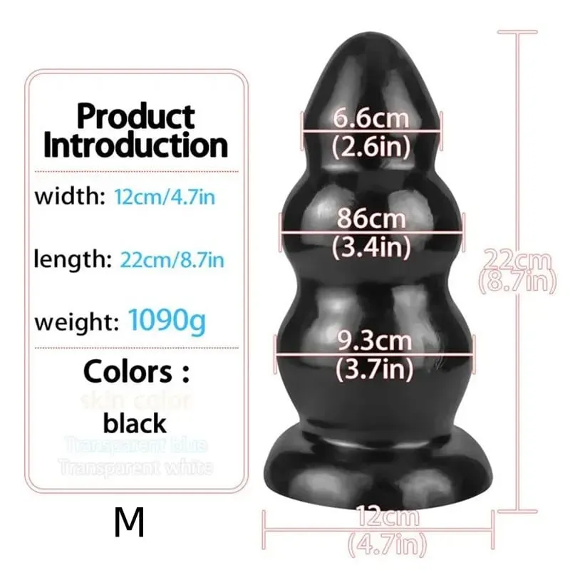 Super enorme anal plug grandes vibradores buttplug ânus expansão massageador de próstata com ventosa brinquedos sexuais para mulheres masturbador