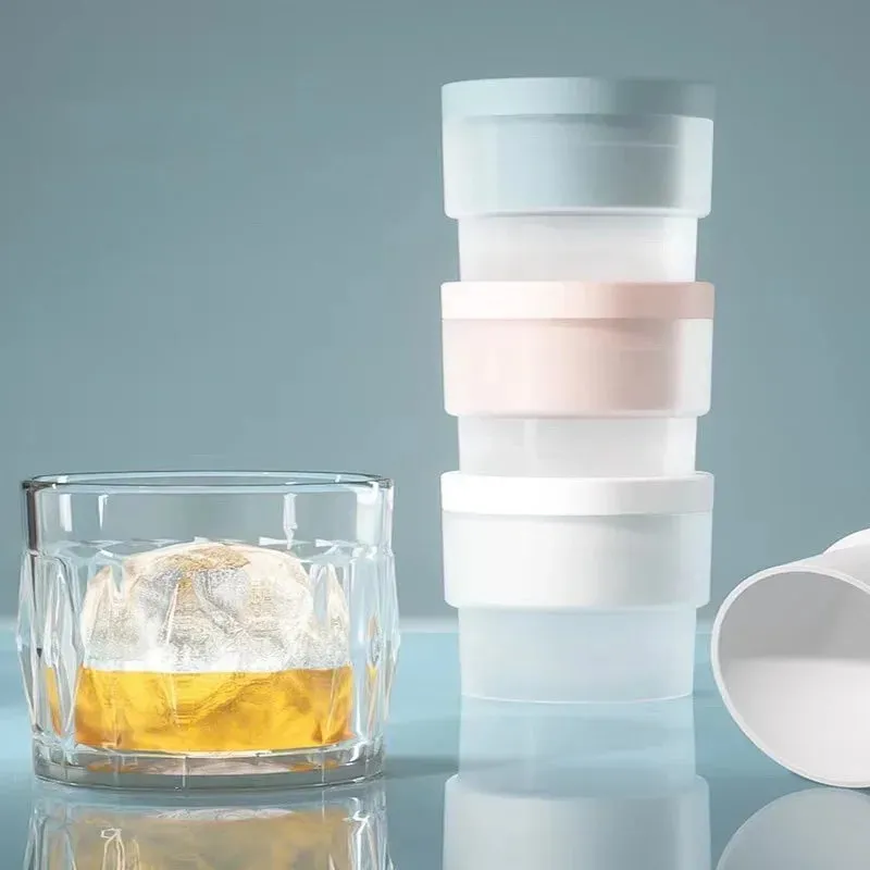 Máquina de fazer gelo esfera de qualidade alimentar, molde de gelo empilhável, derretimento lento, faça você mesmo, bola de gelo para coquetel, uísque, bebida, ferramentas de bar doméstico