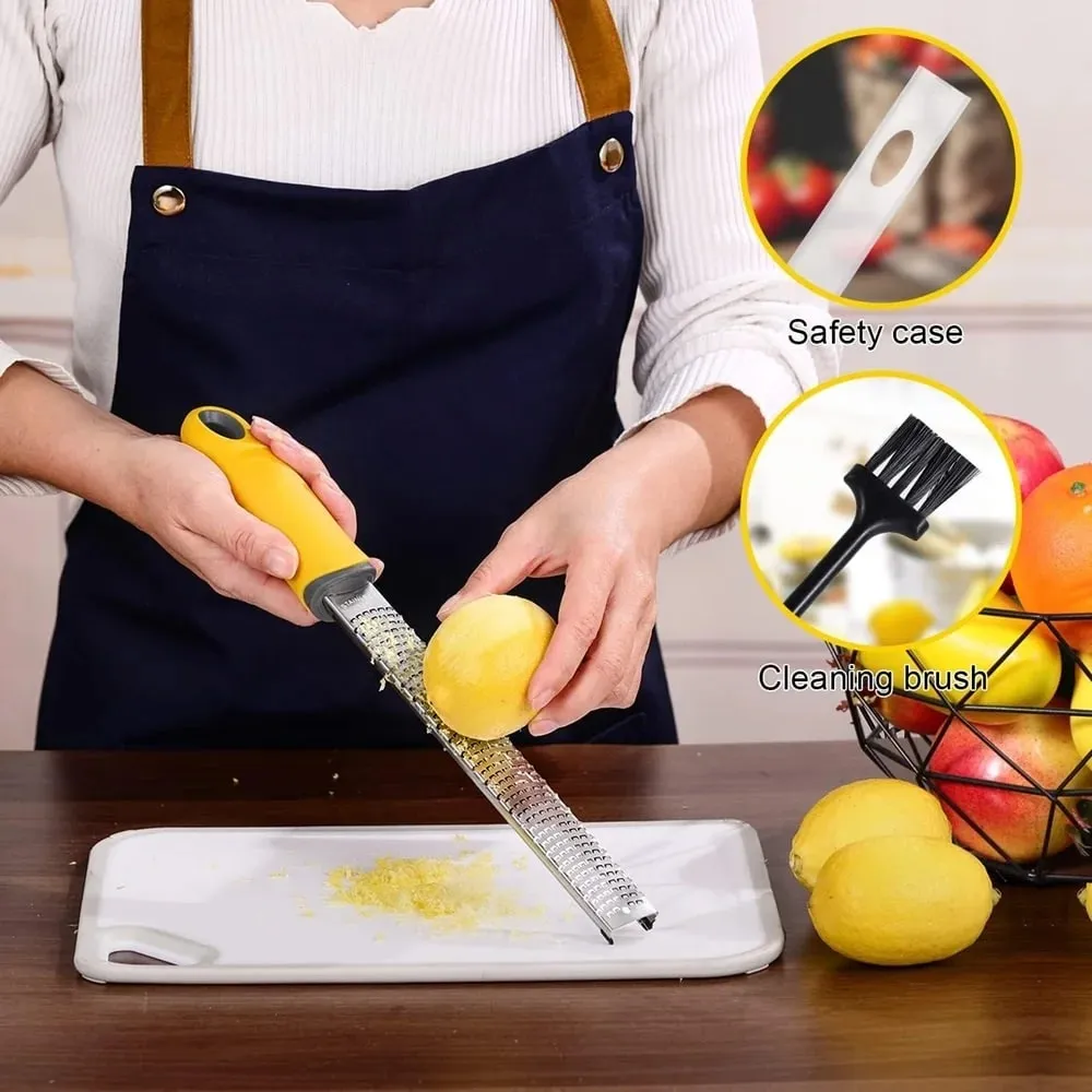 Multifuncional retangular de aço inoxidável ferramenta ralador queijo chocolate limão ralador queijo slicer descascador frutas cozinha gadget