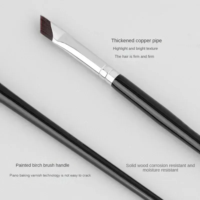 1-16 Chiếc Nâng Cấp Lưỡi Bút Kẻ Mắt Bàn Chải Siêu Mỏng Góc Mịn Flat Eyebrow Brush Liner Brow Nơi Cọ Trang Điểm Chính Xác Chi Tiết Bàn Chải