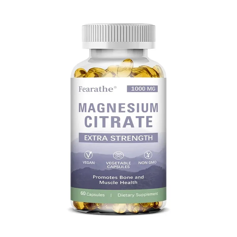 Magnesium Citrate 1000 Mg - Maximized Absorption Supports Muscle Nerve Bone Sleep and Heart Health - 120 Capsules