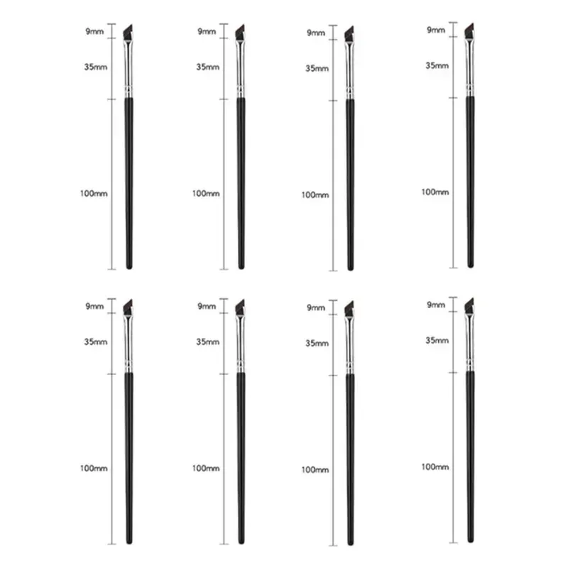1-16 Chiếc Nâng Cấp Lưỡi Bút Kẻ Mắt Bàn Chải Siêu Mỏng Góc Mịn Flat Eyebrow Brush Liner Brow Nơi Cọ Trang Điểm Chính Xác Chi Tiết Bàn Chải