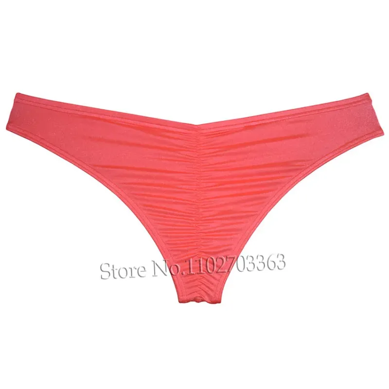 Cuecas de biquíni masculinas, cuecas triangulares, franzir as costas, micro cuecas elásticas brilhantes, verão, cintura baixa, praia, sexy, sedoso e suave — image 13