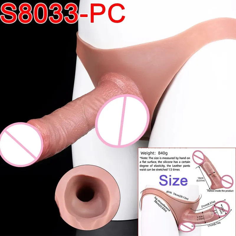 Masculino cinta-on longo oco vibrador ultra realista pênis estender manga calças насадка на член masculino galo capa brinquedos sexuais
