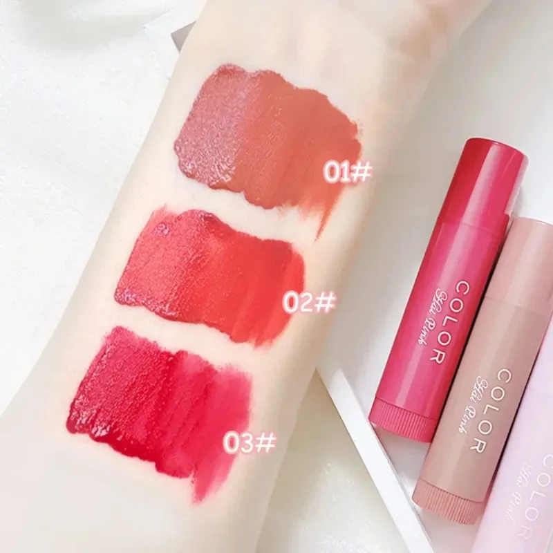 Conjunto de óleo labial com brilho de água, 3 peças, hidratante de longa duração, anti-secagem, bálsamo labial colorido, batom desbotado, conjunto de maquiagem de linha labial — image 5