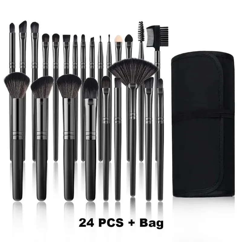 Conjunto de pincéis de maquiagem, 10/32 peças, pó macio, base, contorno, blush, corretivo, sombra, iluminador, ferramenta de beleza