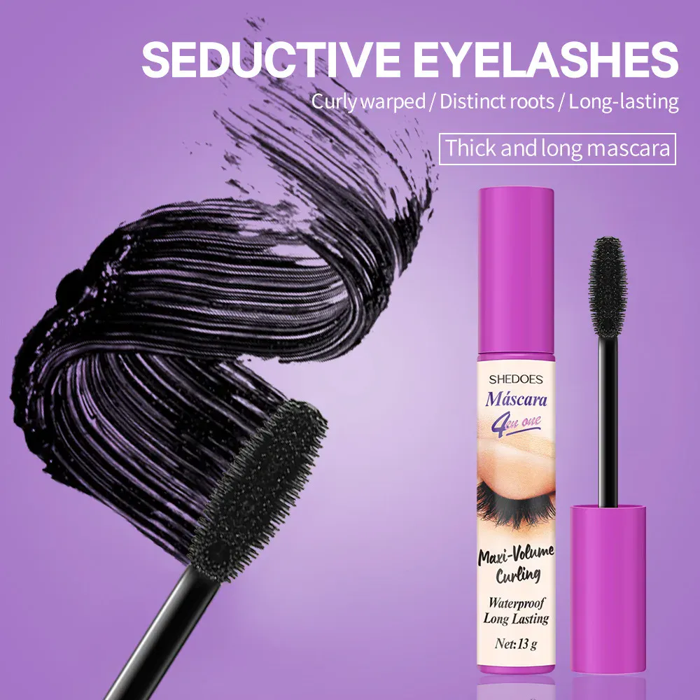 Rímel à prova d'água 5d, alongamento de cílios de longa duração, sedoso, extensão de cílios pretos, maquiagem, beleza, cosméticos coreanos