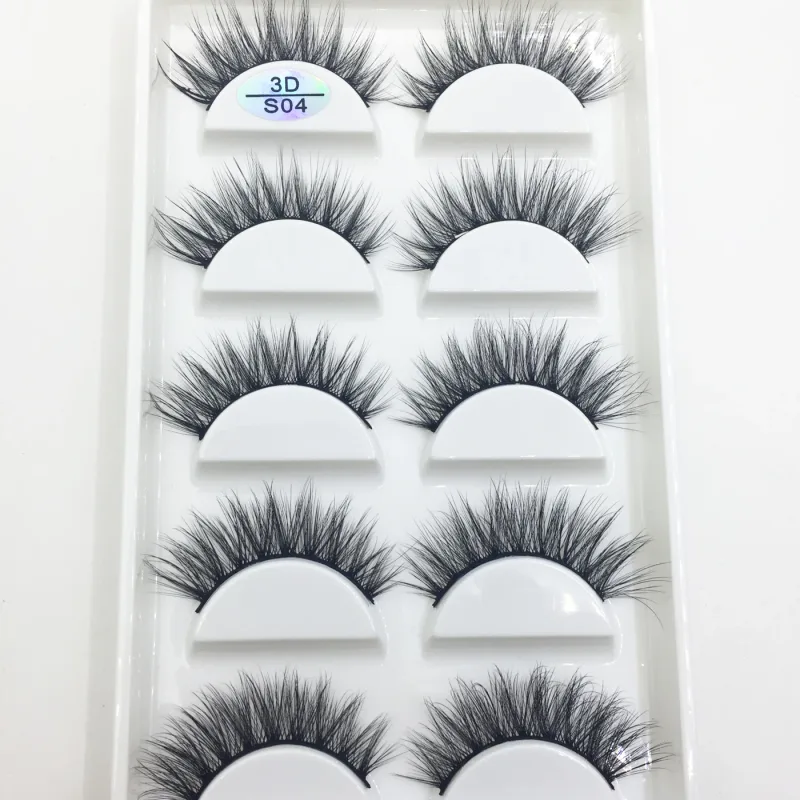 Natural 3d vison cílios postiços macios finos fofos cílios falsos maquiagem cílios beleza gato cilios 5 pares 15 estilos