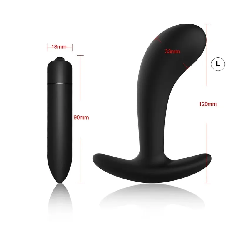 4 pçs iniciante silicone butt plug anal plug para homens massageador de próstata para gay mini bala anal vibrador brinquedo sexual para homens