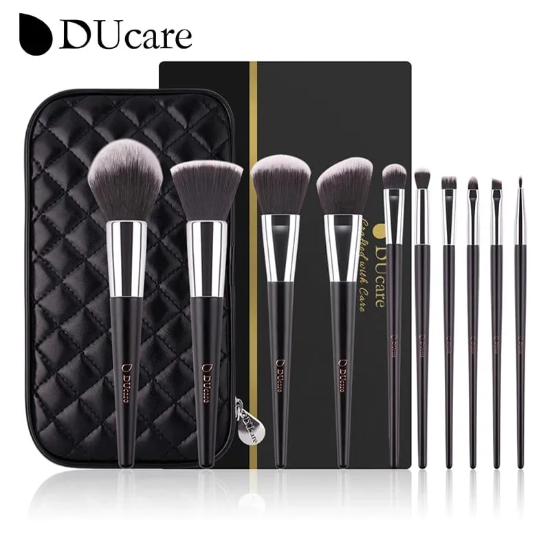 DUcare 專業化妝刷組 10-32 件刷妝套件合成髮粉底強力眼影混合美容工具