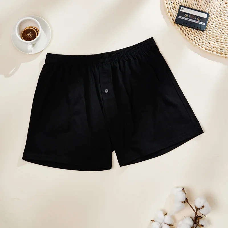 3PCS Cotton Soft Aloe Pants Breathable Comfortable Men's Underwear Home Leisure Loose Men's Panties Soft Seamless Boxer Briefs