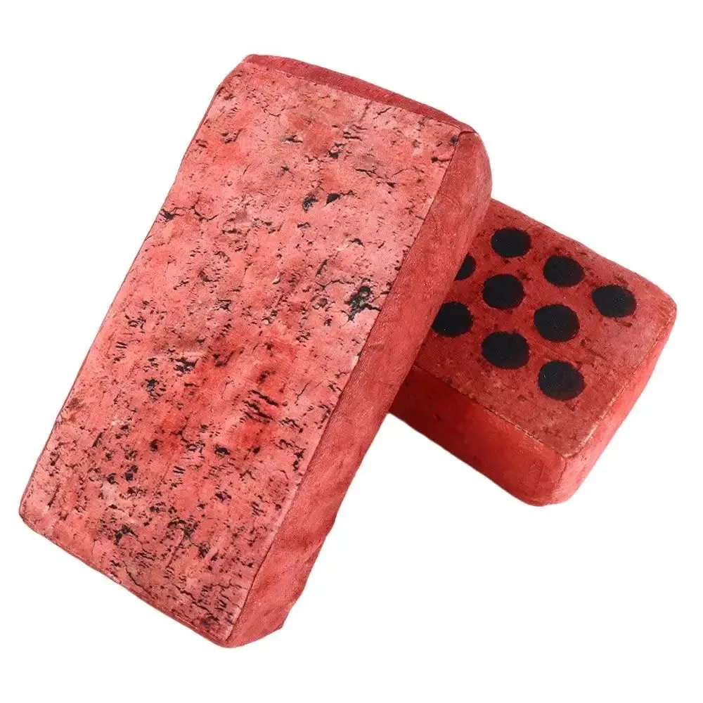 Simulação de tijolo esponja de pelúcia brinquedo almofada engraçado esponja simulação tijolo bonito simulação criativa tijolo falso almofada de pelúcia
