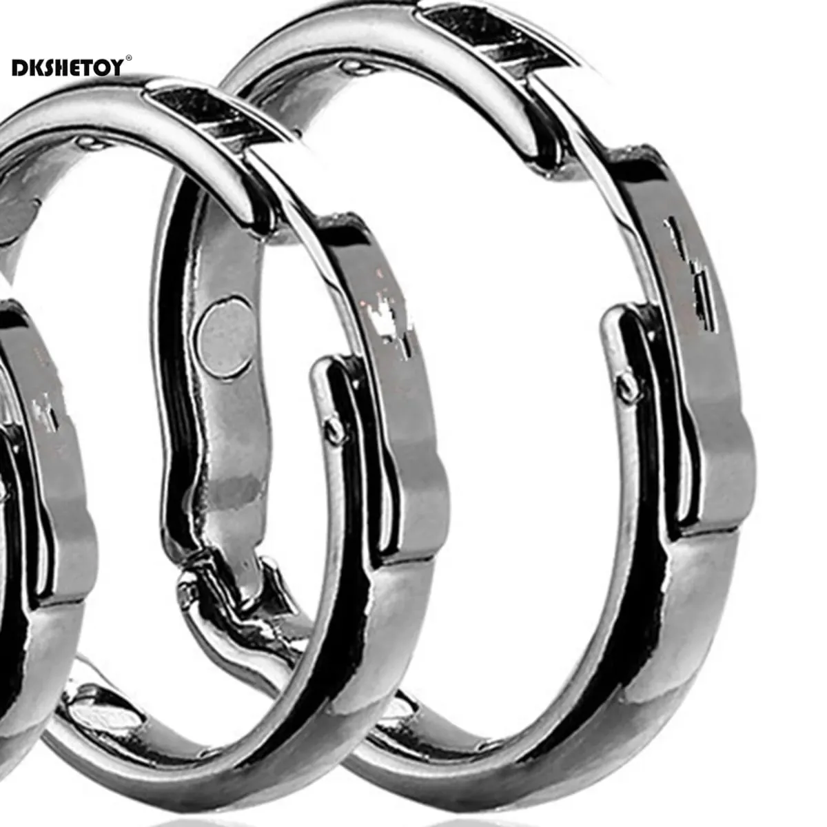 Metal s/m/l/xl tamanho atraso ejaculação pênis bondage anel de aço inoxidável masculino pênis bloqueio galo anel conjunto ereção brinquedos sexuais para homem — image 4