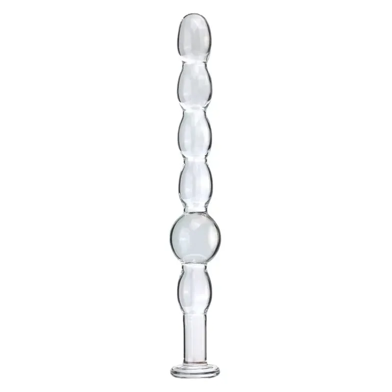 Plugue anal de vidro seis estilos puxando contas dupla utilização pequenos vibradores butt plugs masturbação dilatação posterior brinquedos sexuais adultos