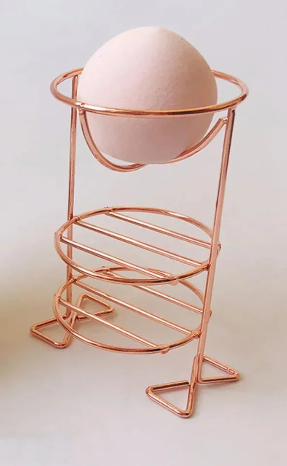 Multilayer Metal Bracket Makeup Puff Rack Cosmetic Holder Blender Display Stand Alloy Drying Power Make Up Sponge Tools