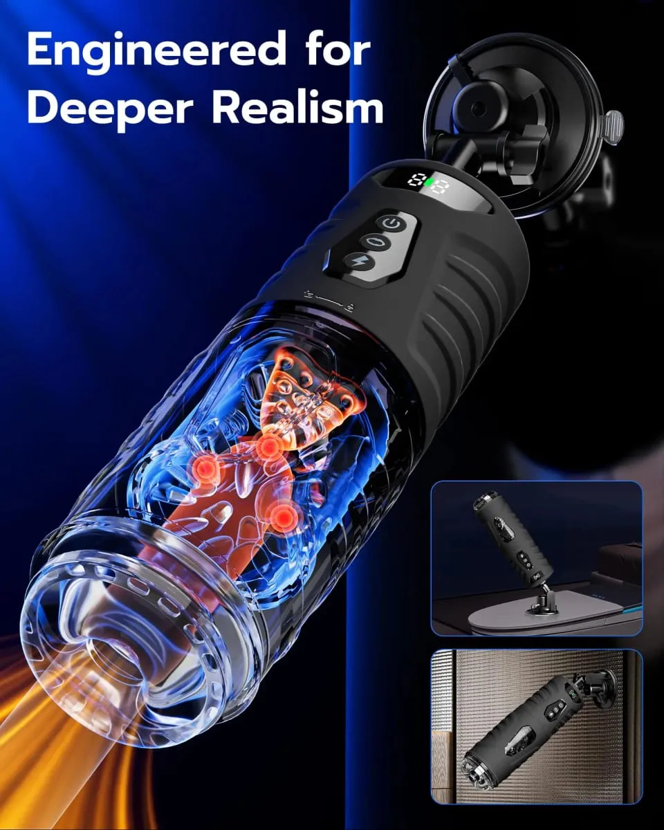 Masturbador masculino vibratório automático, bomba peniana de sucção, máquina sexual de sincronização ai, bolso lcd, brinquedos sexuais para homens