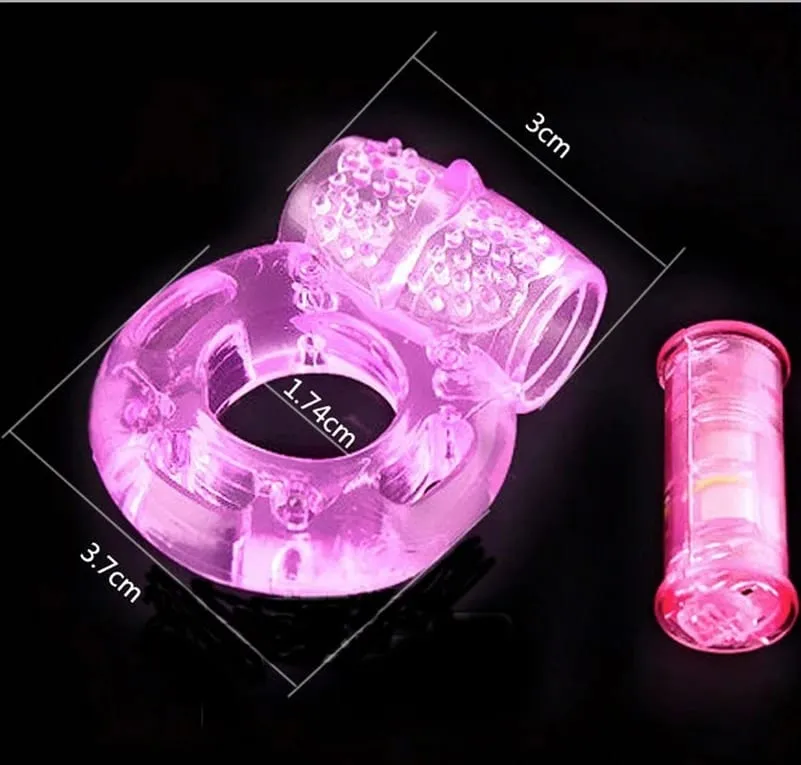 Anel de dedo vibrador elástico silicone pênis vibratório clitores massageador cockring brinquedo brinquedos sexuais produtos adultos para homem