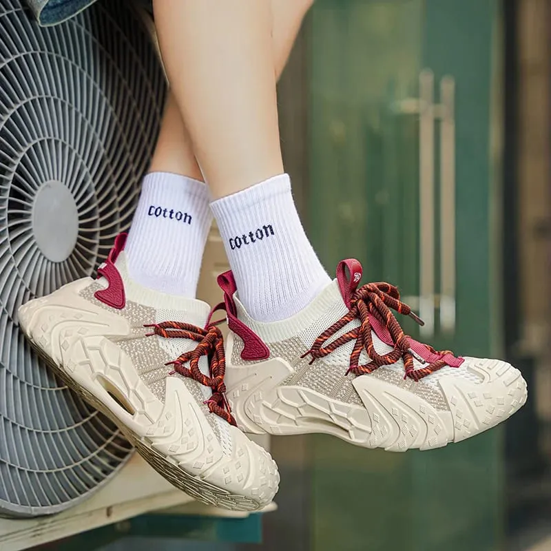 Perforated Vent Mesh Mens Light Summer Sneakers Soft Foam Anti Abrasion Flexible Outsole Outdoor Daily Shoes