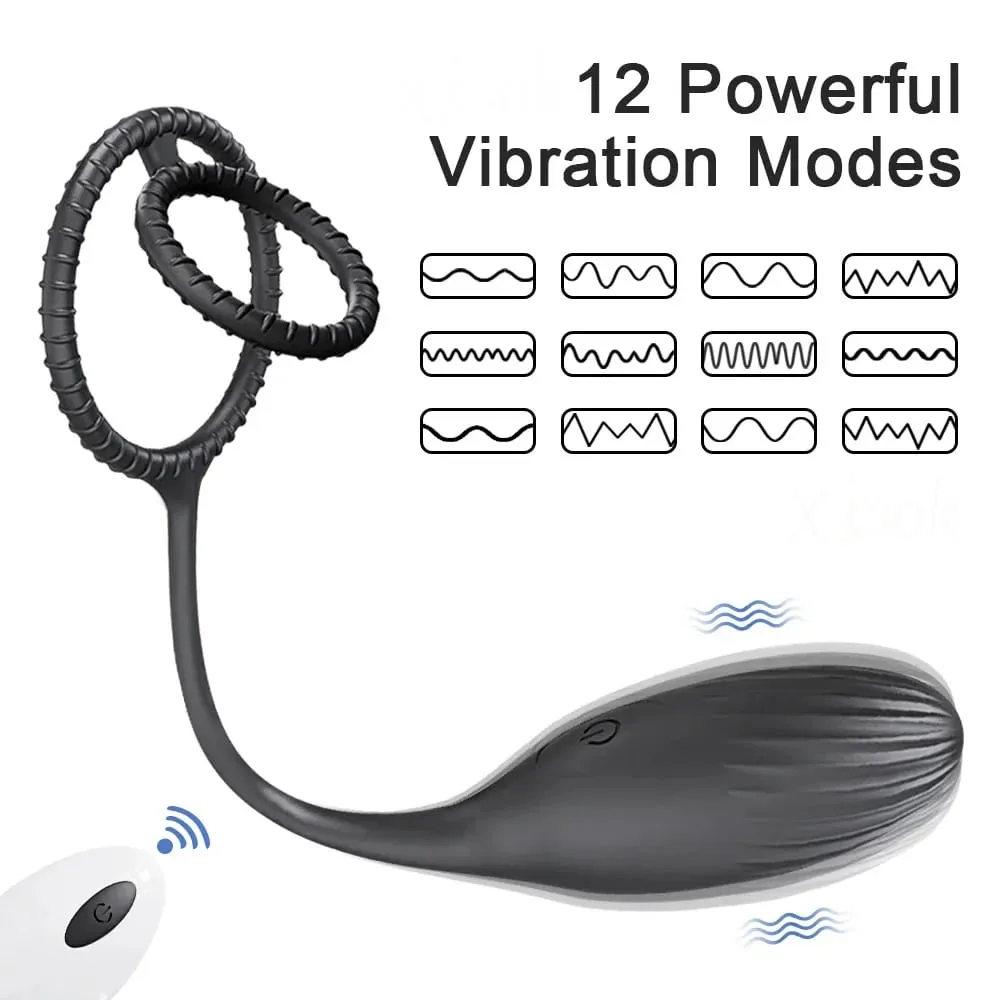 Vibrating Anal Vibrator Prostate Massager Anal Plug Cock Ring for Men Butt Plug for Gay Penis Ring Sex Toy for Male