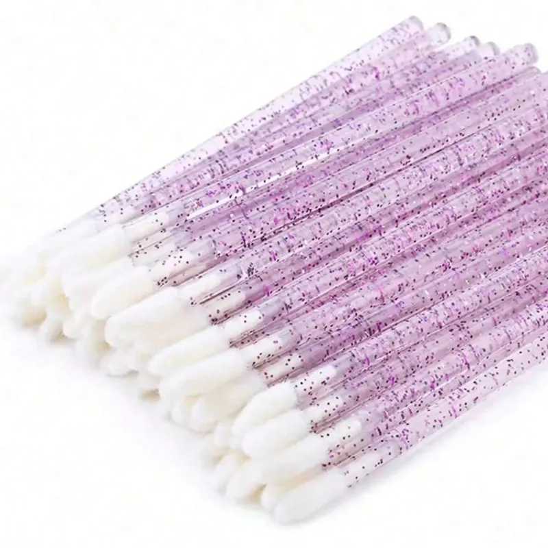 50Pcs Crystal Eyelashes Brush Comb Disposable Eye Lashes Extension Mascara Wands Makeup Professional Makeup Beauty Tool