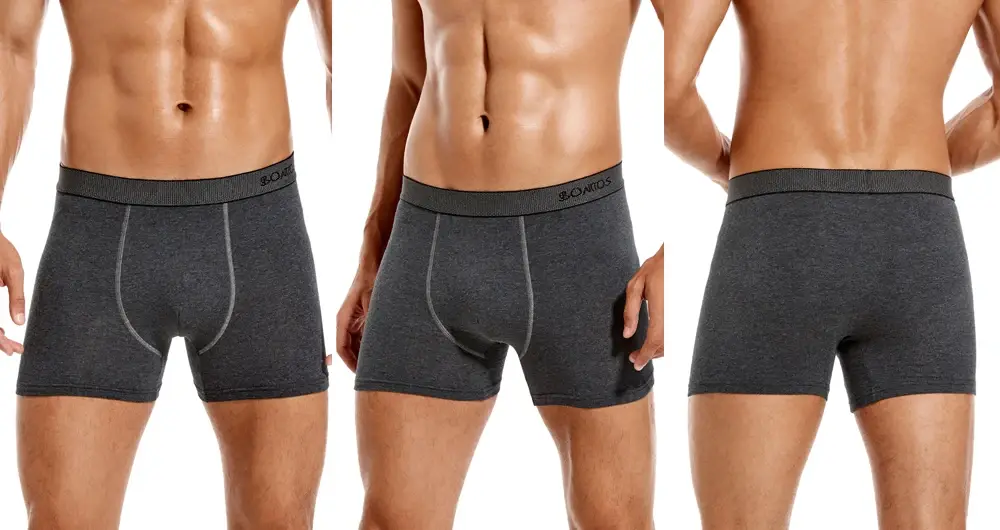 6pcs/pack Boxer Briefs Solid Color Men's Panties Cotton Underwear Men Underpants Letter Elastic Waistband Man Undrewear Shorts