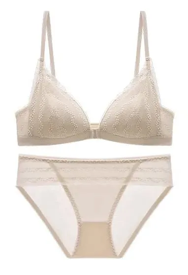 Sutiã push up para seios pequenos, bralette de renda frontal sem fio, copo triangular, roupa íntima sexy, copo demi fino, peito pequeno