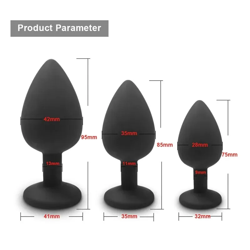 S/m/l plug anal vibrador de bunda feminino/homem silicone macio em forma redonda bala erótica anal plug bala gay brinquedos sexuais para adultos — image 23