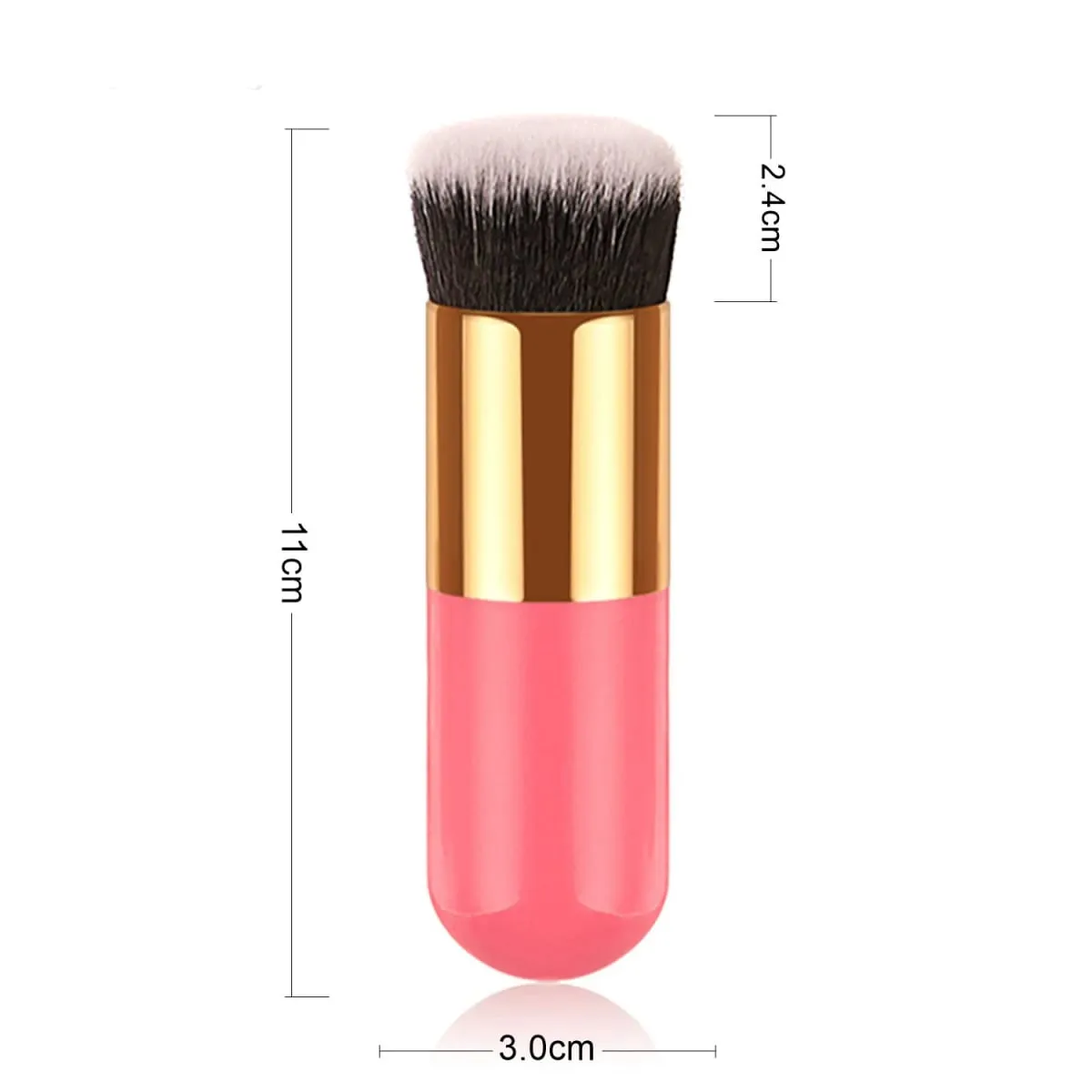 1 pçs novo chubby pier fundação escova plana creme pincéis de maquiagem profissional pincel de maquiagem cosmética