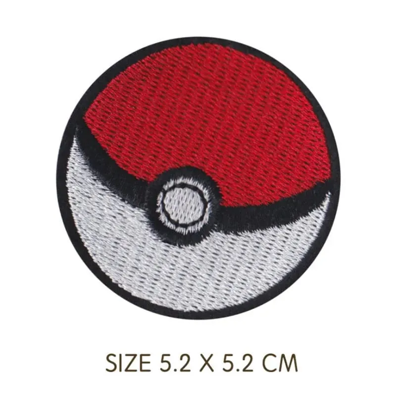 Cloth Patch Pikachu Clothes Stickers Sew on Embroidery Patches Applique Iron on Clothing Cartoon DIY Garment Decor