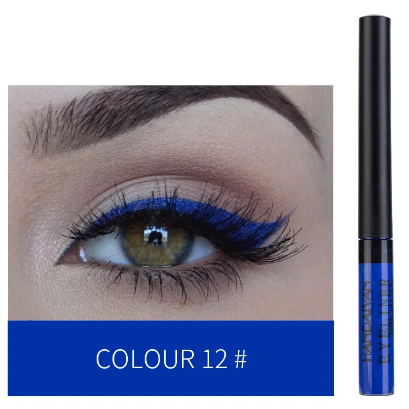 Caneta delineadora neon com luz uv, maquiagem para olhos, vermelho, à prova d'água, cor líquida, lápis de maquiagem, cosméticos, amarelo, fosco, roxo