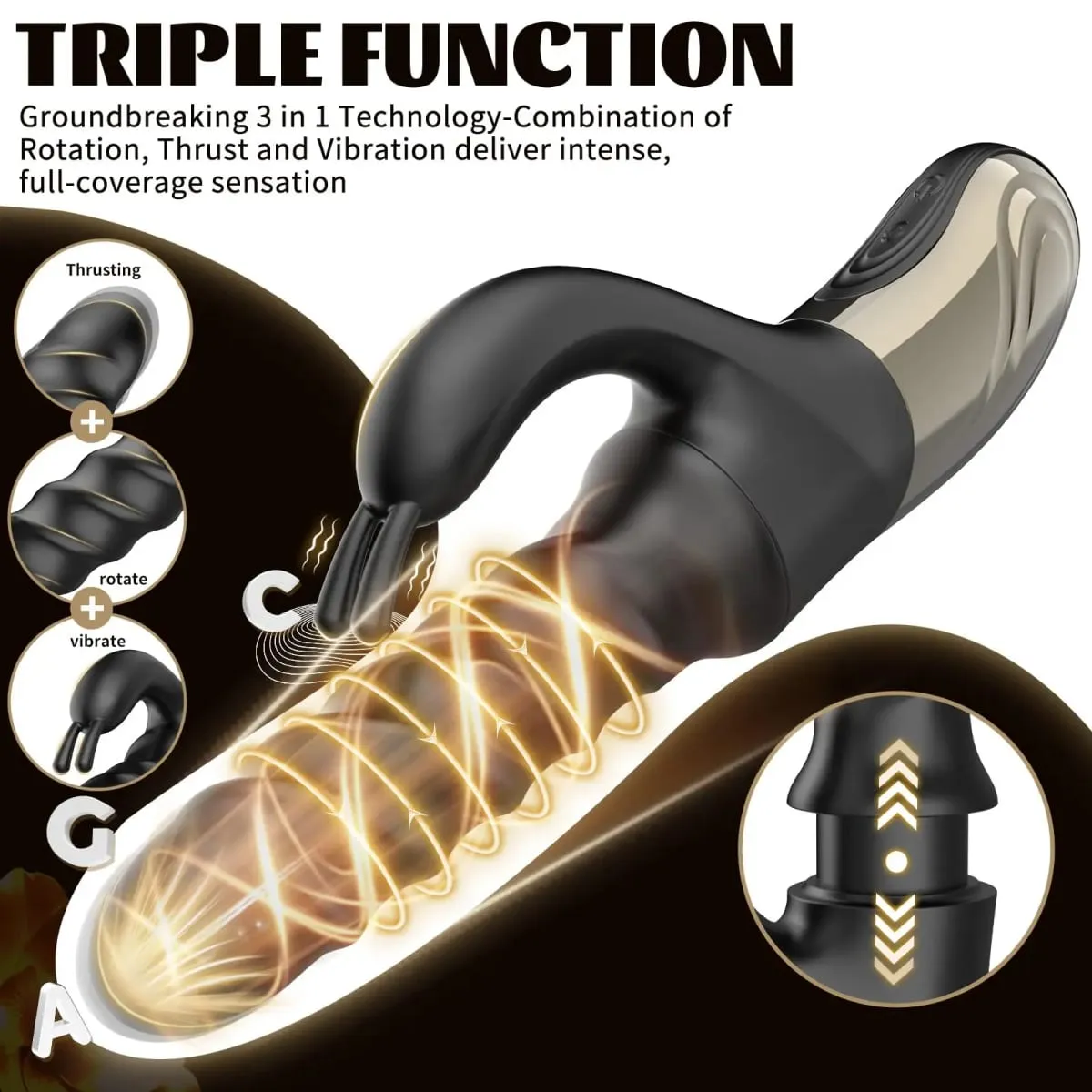 Nova mulher coelho vibrador rotativo empurrando vibração clit g-ponto vaginal estimulador de mamilo massageador feminino masturbador brinquedo sexual