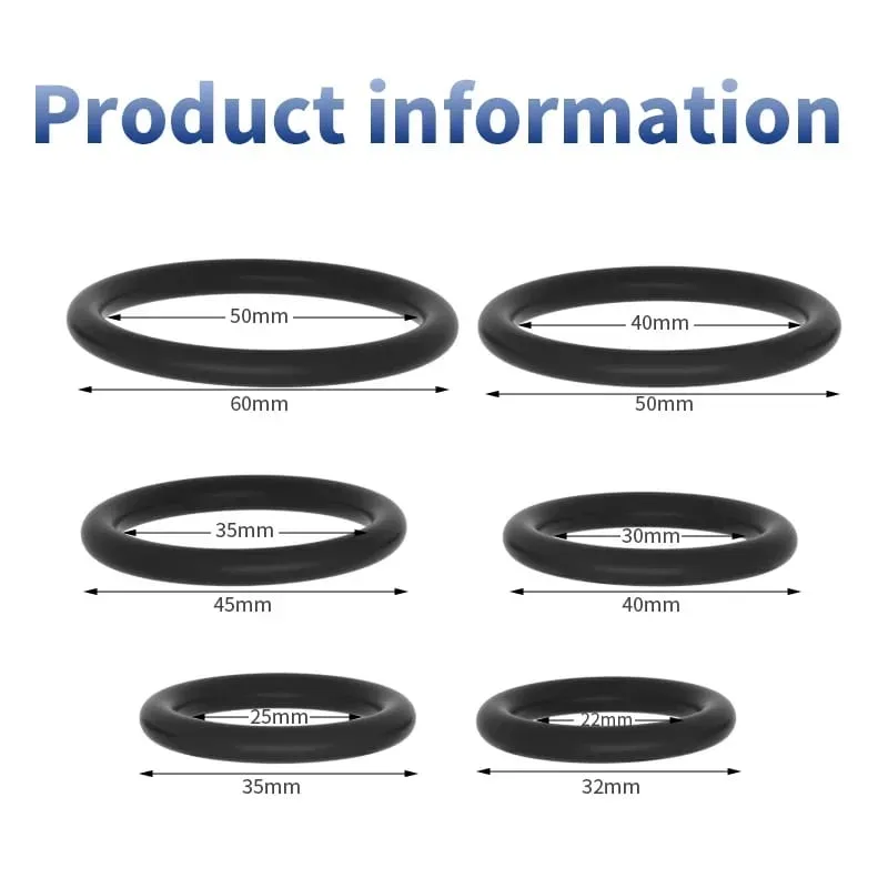 Durable Semen Lock Ring Silicone Watertight Penis Ring Men Ejaculation Delay Cock Rubber Rings Sex Toys for Male Sex Rings — image 6