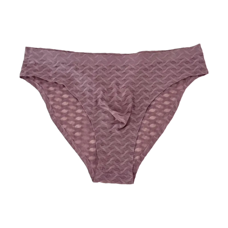 Calcinha de malha fina roupa interior masculina transparente cintura baixa cuecas de seda gelo bolha u convexo bolsa masculina cuecas triângulo masculino