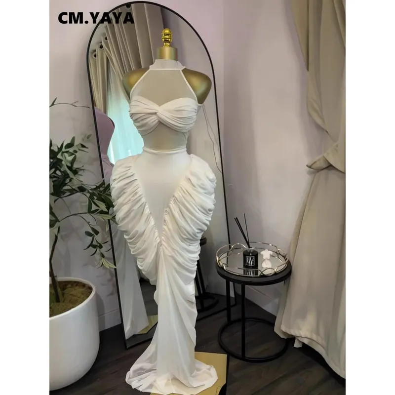 yaya feminino sem mangas retalhos ruched empilhados rendas até blusa maxi vestido longo férias na moda festa de aniversário vestidos