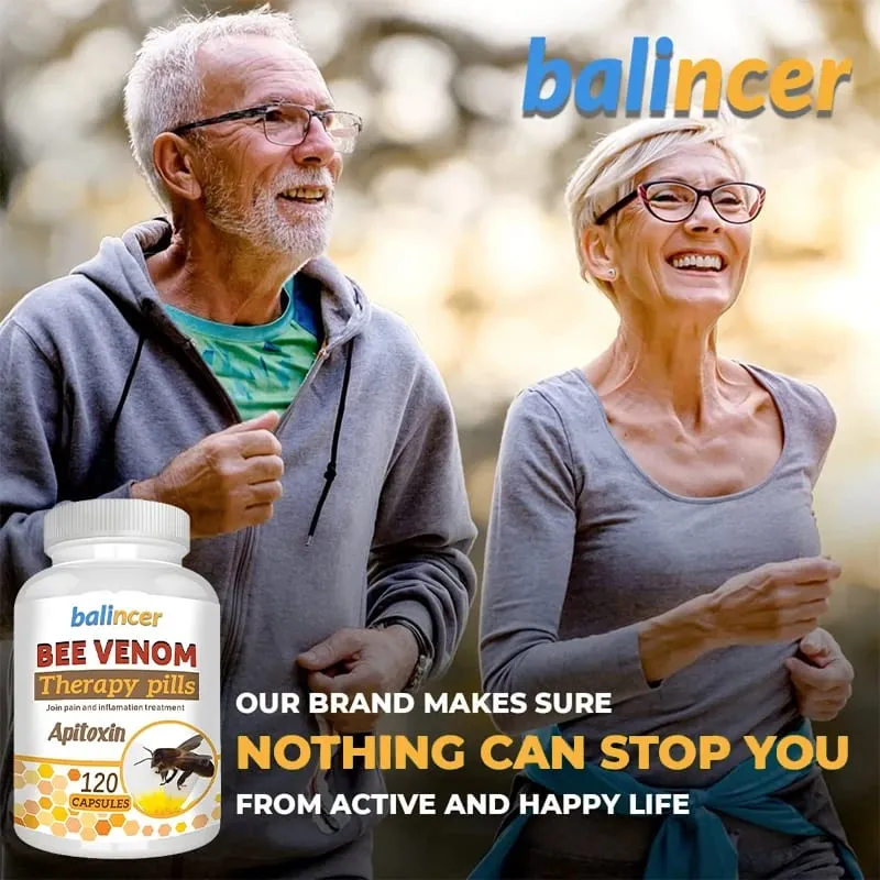 Premium Bee Venom Extract Capsules Immune Boosting Antioxidant Joint and Bone Supplement Non-GMO 120 Capsules
