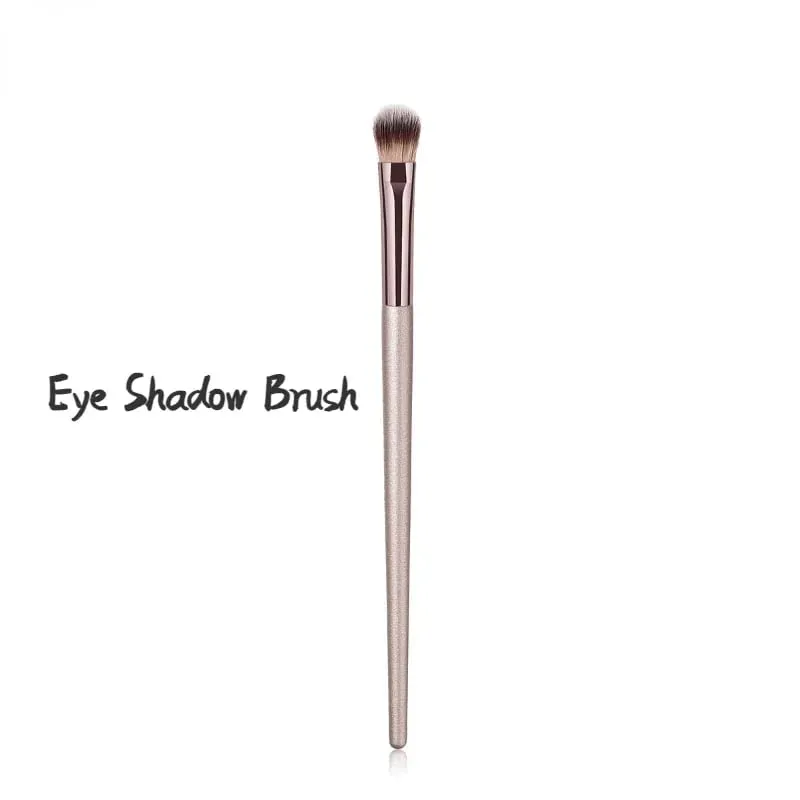 Pincéis de maquiagem coloridos champanhe, sombra para os olhos, círculo escuro, corretivo, mistura de cosméticos, pincel macio para mulheres, ferramentas de maquiagem