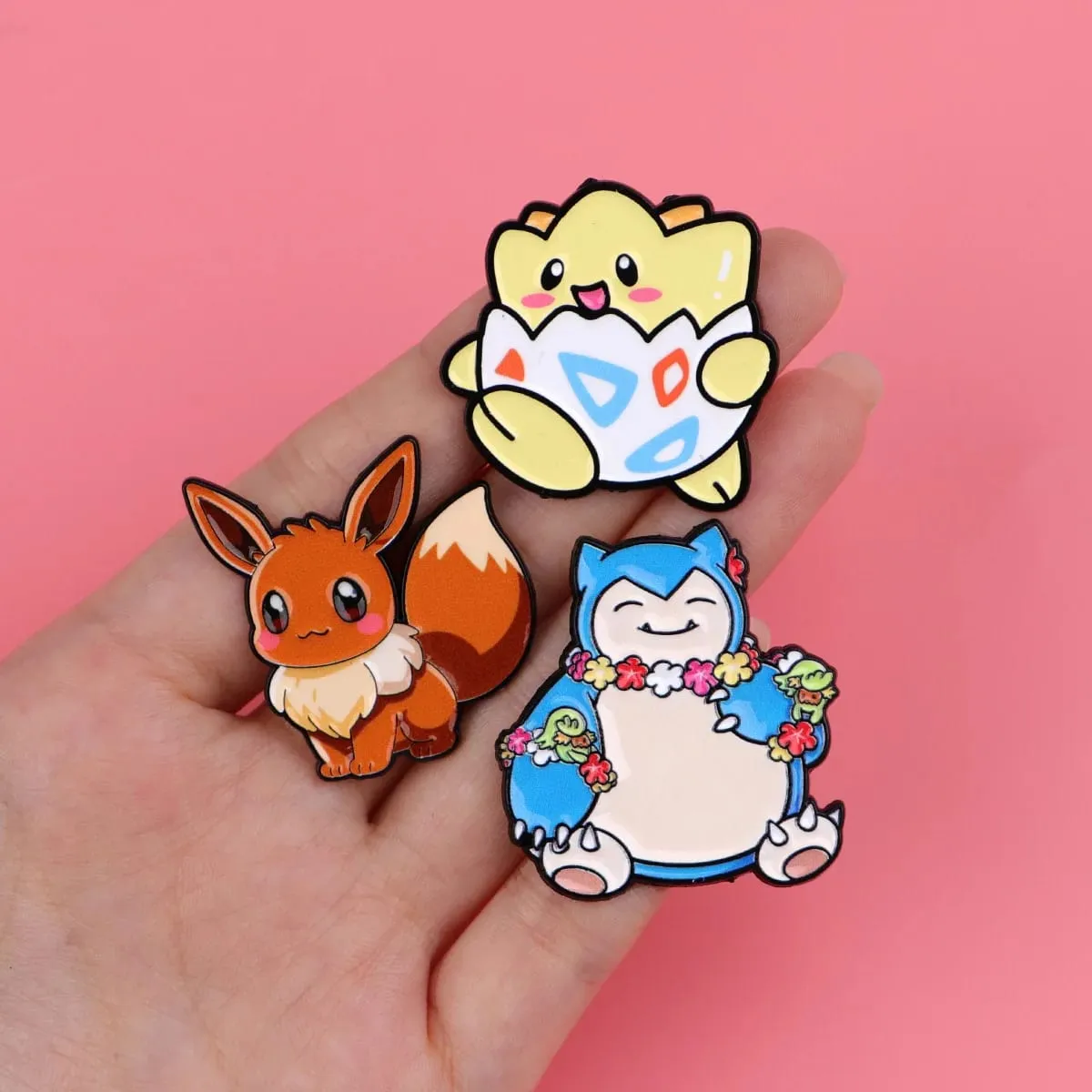 Aleatórios 7 peças anime pokemon monstros esmalte pinos criativo elf pikachu psyduck bulbasaur squirtle broche lapela crachá cosplay presente