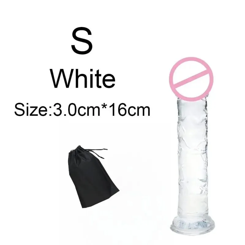 Super Cheap 6 Sizes Realistic Soft Jelly Dildo Butt Plug Anal Plugs Adult Sex Toy for Women and Men Vaginal and Anal Masturbator