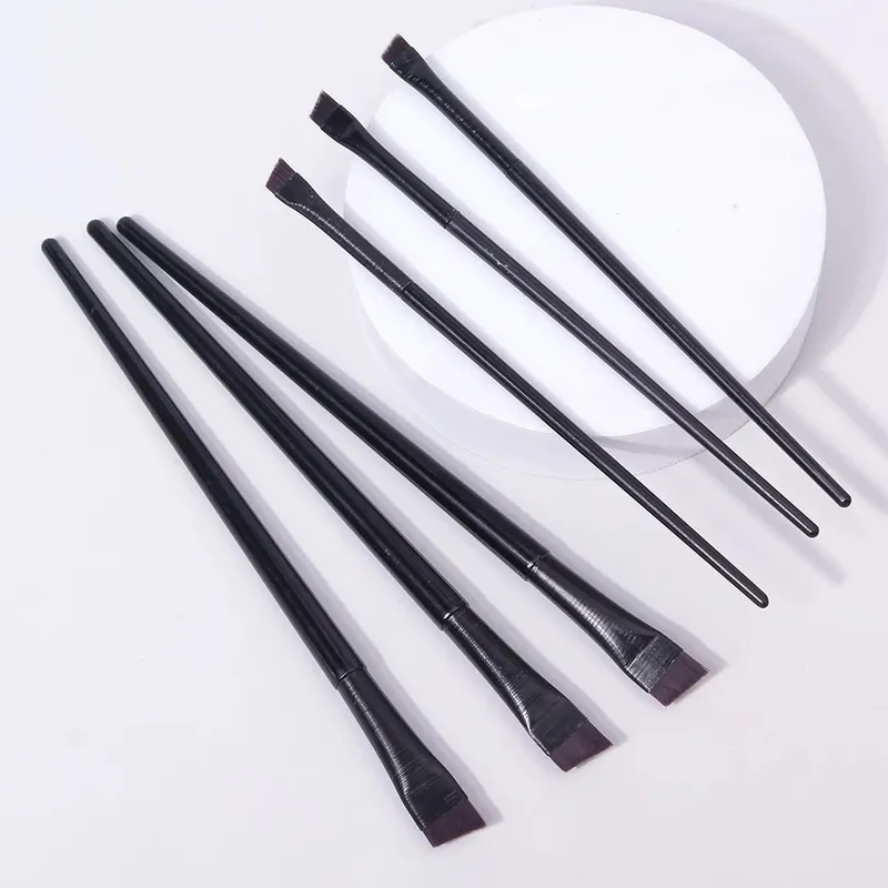 Pincel de maquiagem para delineador plano, super fino, ângulo, delineador, sobrancelha, pincéis de maquiagem, profissional, requintado, ferramentas de maquiagem de sobrancelha fina