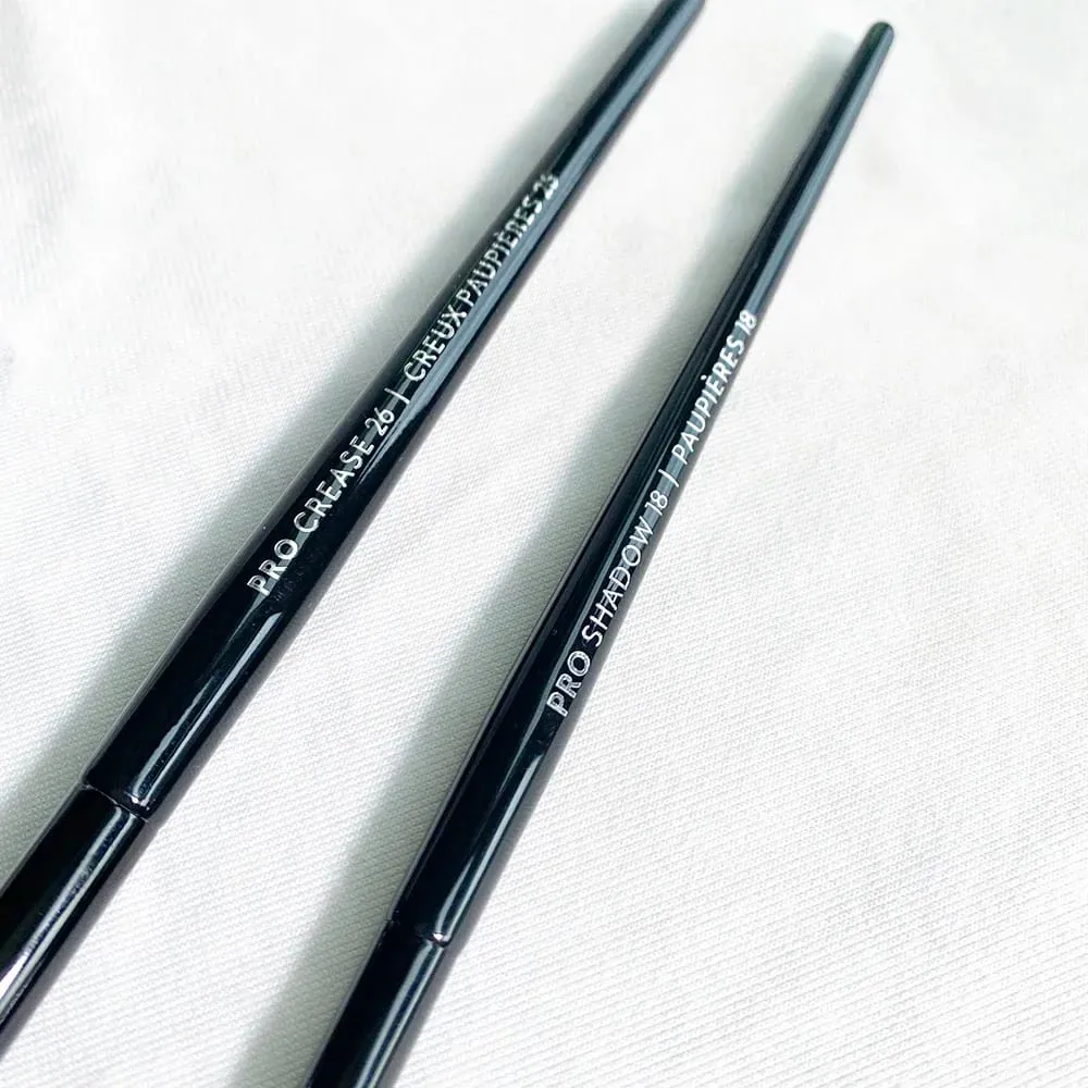 PRO Black Eye Crease Shadow Brushes 18 26 High quality Soft Synthetic Blending Cosmetics Beauty Brush Tools