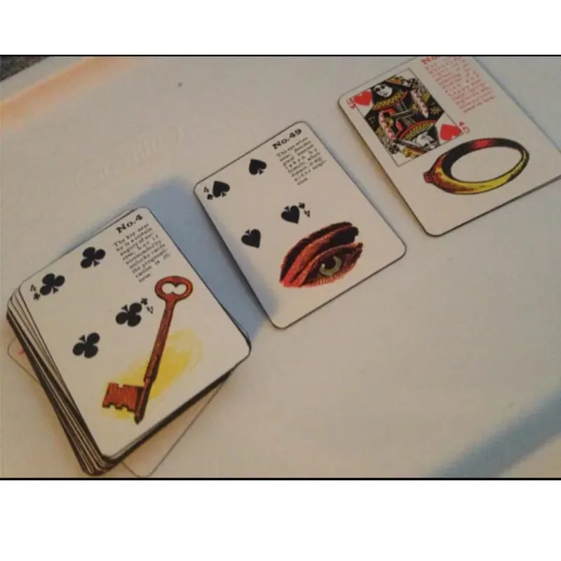 Cartas ciganas da fortuna da bruxa, baralho de tarô lenormand para iniciantes, jogo de cartas oracle, brinquedo de tabuleiro
