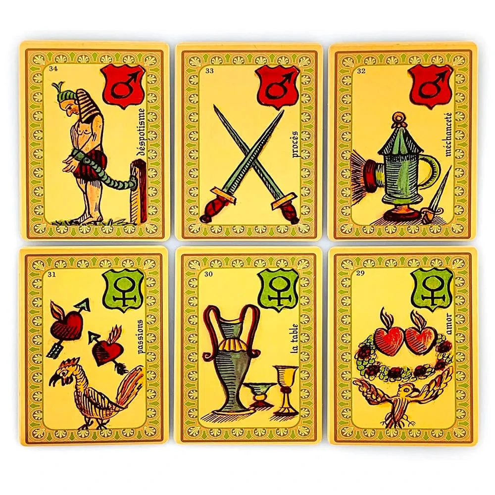 Oracle Belline Cards French Version Fortune Divination Oracle Cards Mysterious Psychic Reading Cards Game for Paper Instruction