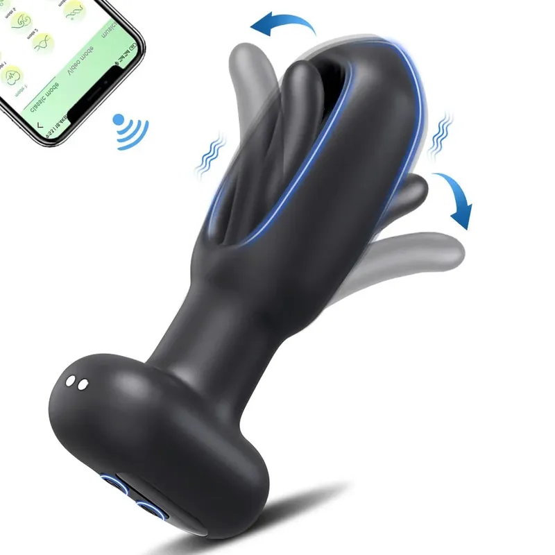 APP 遠端控制拍打前列腺按摩器振動器肛塞男士肛門振動男性成人屁股性玩具情侶同性戀