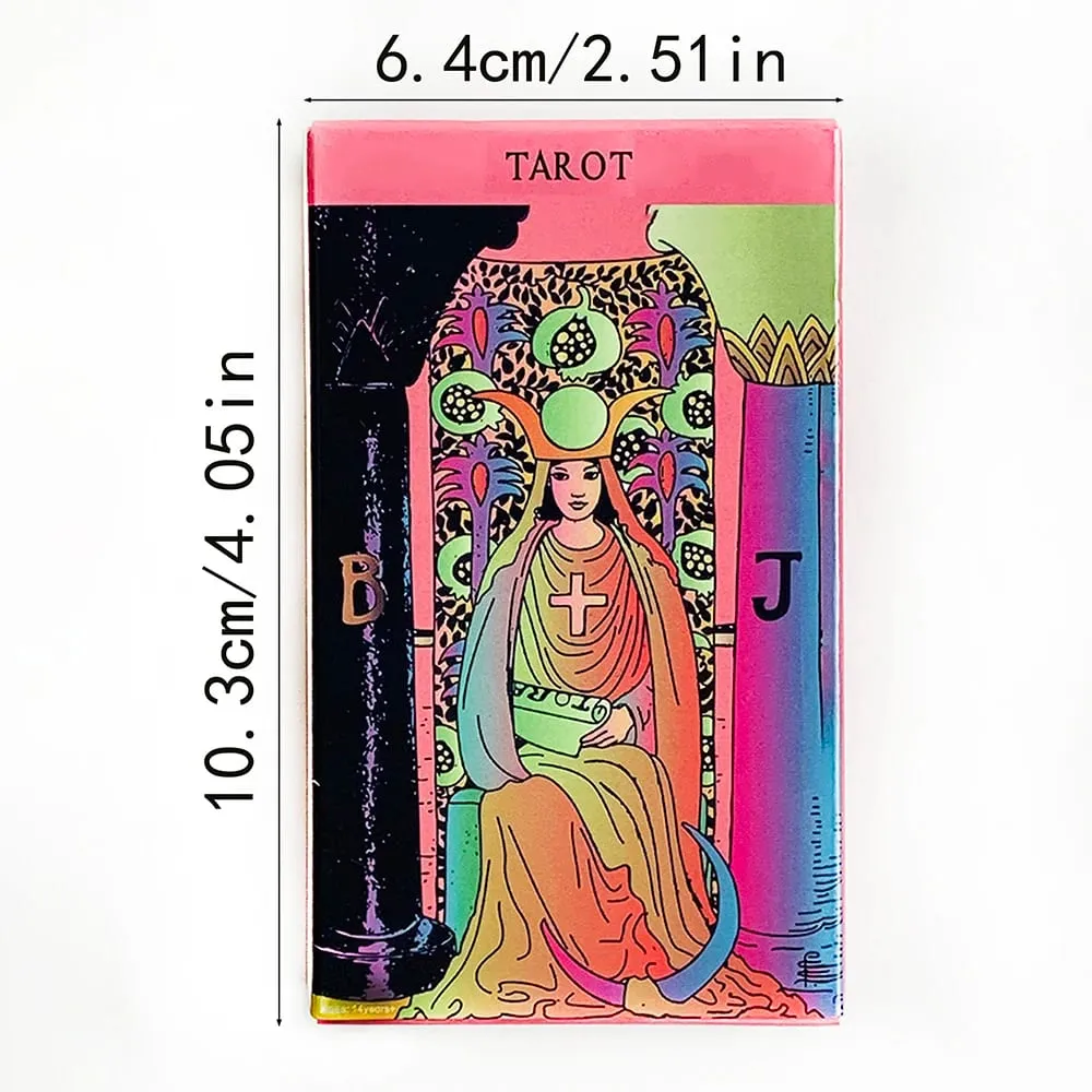 Baralho de tarô rosa, 78 peças, previsão de cartas de tarô, adivinhação, versão em inglês, oráculos, jogo de tabuleiro, reunião de família