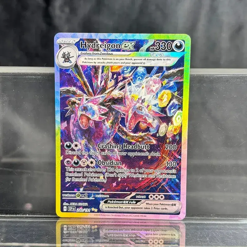箔 PKM 單卡皮卡丘噴火龍 EX 泡泡喵遊戲稀有收藏卡 PTCG 彩虹代理卡 — image 23