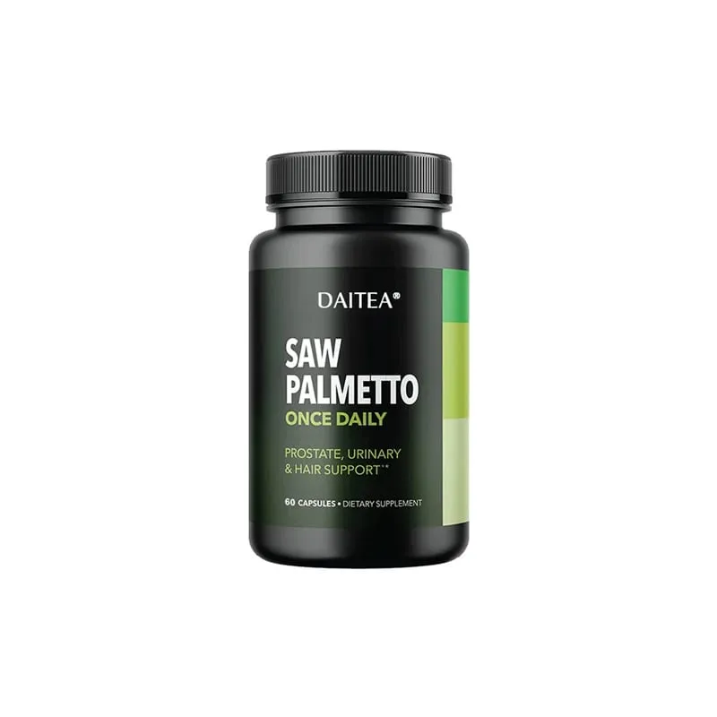 Daitea viu cápsula de palma da próstata suplemento de saúde suporte do trato urinário suporte de saúde da bexiga promover o crescimento do cabelo