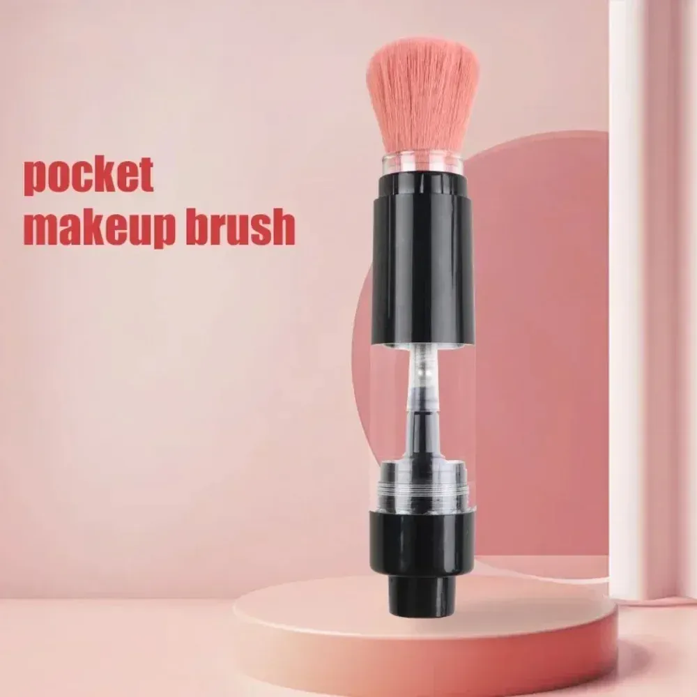 Pincel de pó recarregável pincéis de pó cosméticos multi-funcional push-on spray pó escova fundação blush escova ferramentas de maquiagem