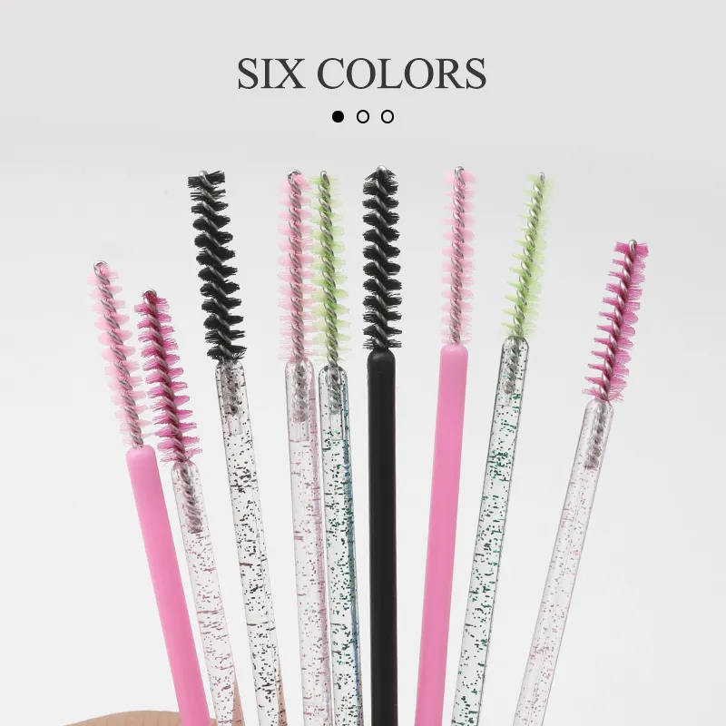 Varinhas de rímel descartáveis, 50/100 peças, escovas para extensão de cílios, ferramenta de maquiagem, beleza, fornecimento de cosméticos